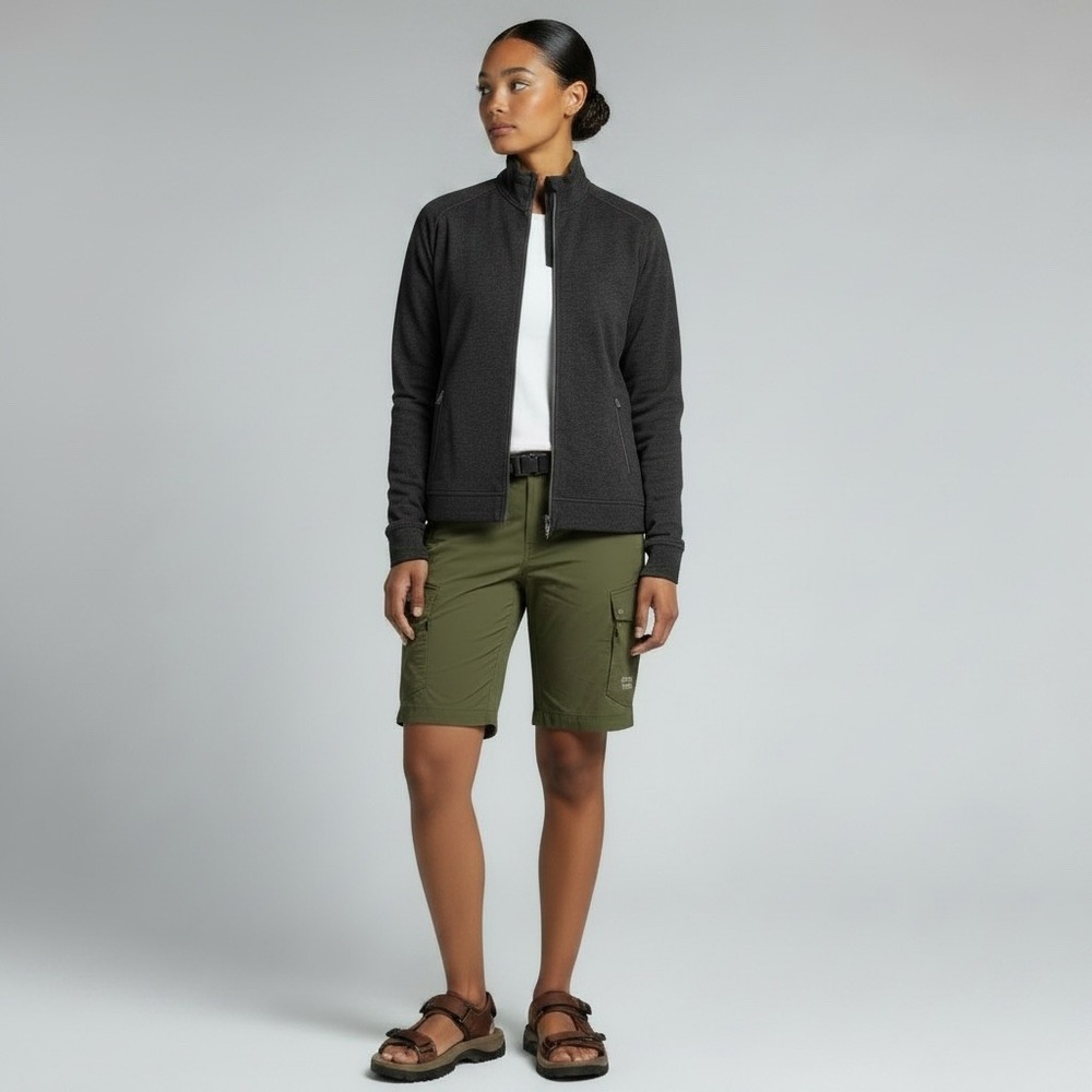 Icebreaker | Merino Full Zip Jacket Small Charcoal Gray Wool Blend Activewear